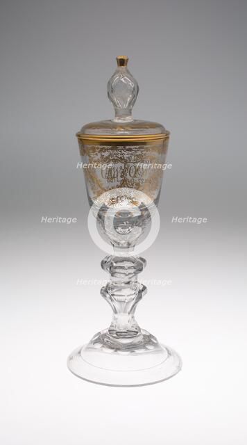 Goblet with Cover, Lauenstein, 1786. Creator: Unknown.