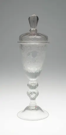 Goblet with Cover, Lauenstein, c. 1730. Creator: Unknown