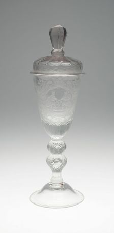 Goblet with Cover, Lauenstein, c. 1730. Creator: Unknown