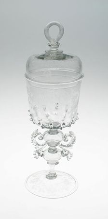 Goblet with Cover, Netherlands, c. 1685. Creator: Unknown