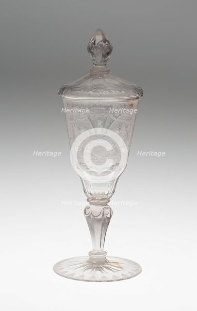 Goblet with Cover, Schleswig, c. 1735. Creator: Unknown.