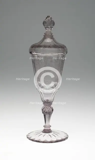 Goblet with Cover, Silesia, c. 1750. Creator: Christopher Gottfried Schneider.