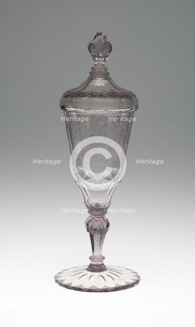 Goblet with Cover, Silesia, c. 1750. Creator: Christopher Gottfried Schneider.