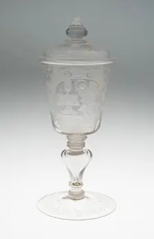 Goblet with Cover, Rhineland, 18th century. Creator: Unknown