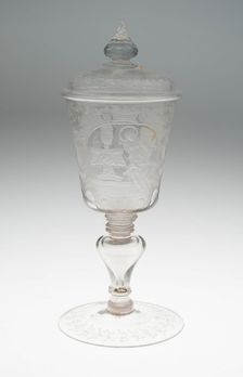 Goblet with Cover, Rhineland, 18th century. Creator: Unknown