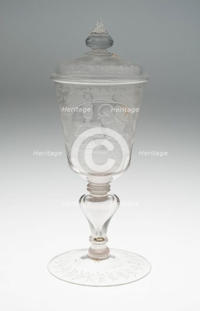 Goblet with Cover, Rhineland, 18th century. Creator: Unknown.
