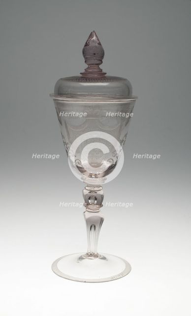 Goblet with Cover, Thuringia, c. 1720. Creator: Unknown.