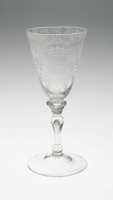 Goblet with Crest of Holland, Netherlands, Late 18th century. Creator: Unknown