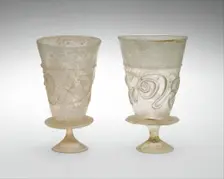 Goblet with Applied Decoration, Iran, 11th-early 12th century. Creator: Unknown