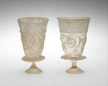 Goblet with Applied Decoration, Iran, 11th-early 12th century. Creator: Unknown
