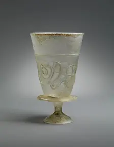 Goblet with Applied Decoration, Iran, 11th-early 12th century. Creator: Unknown