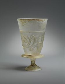 Goblet with Applied Decoration, Iran, 11th-early 12th century. Creator: Unknown