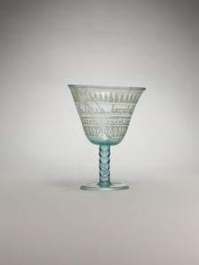 Goblet with Incised Designs, probably Iraq or Syria, 8th-9th century. Creator: Unknown