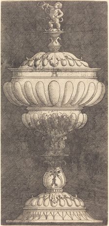 Goblet with the Infant Hercules on Top, c. 1520/1525. Creator: Albrecht Altdorfer