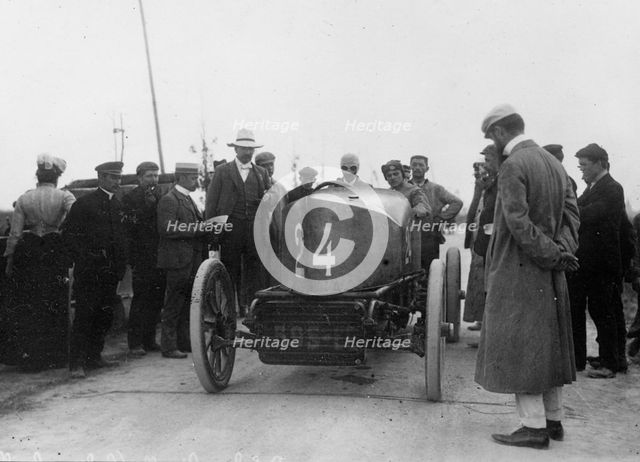 Gobron Brillie, Rigolly at Ostend Speed Trials 1904. Creator: Unknown.