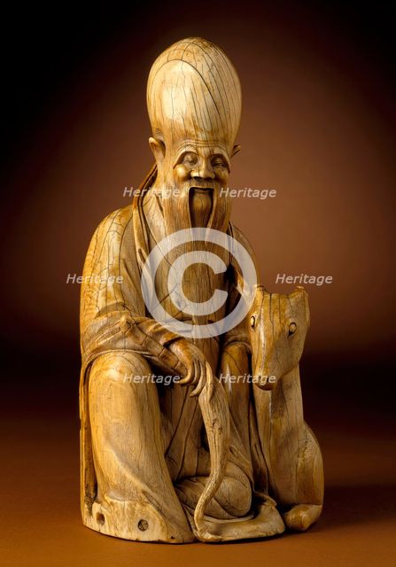 God of Longevity (Shoulao) with a Deer, between c.1550 and c.1644. Creator: Unknown.