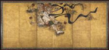 God of Thunder (Raijin), mid-1600s. Creator: Tawaraya S?tatsu (Japanese, died c. 1640), workshop of