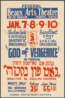 God of Vengeance, Los Angeles, [193-]. Creator: Unknown