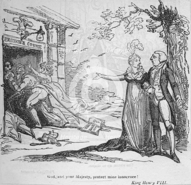 'God, and your Majesty, protect mine innocence', c1820. Creator: George Cruikshank.