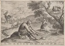 God Appearing to Moses, 1585. Creator: Johann Sadeler I