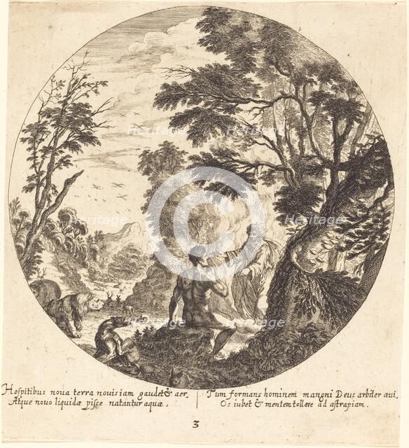 God Creating Man, 1665. Creator: Georg Andreas Wolfgang.