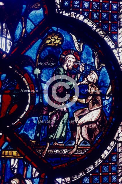 God creating Adam. Artist: Unknown