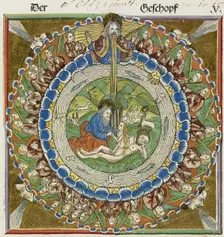God creating Eve from Adam's rib, 1483. Creator: Unknown