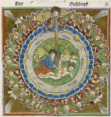 God creating Eve from Adam's rib, 1483. Creator: Unknown