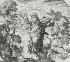 God Creating Plants and Trees, c1600. Creator: Antonio Tempesta