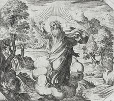 God Creating Plants and Trees, c1600. Creator: Antonio Tempesta