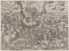 God Creating the Animals, ca. 1590-1630. Creator: Antonio Tempesta
