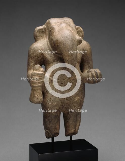 God Ganesha, Pre-Angkor period, 7th/8th century. Creator: Unknown.