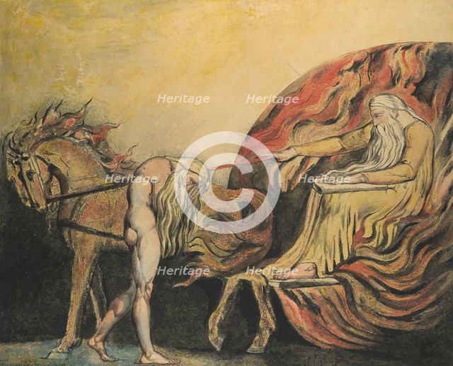 God Judging Adam, ca. 1795. Creator: William Blake.