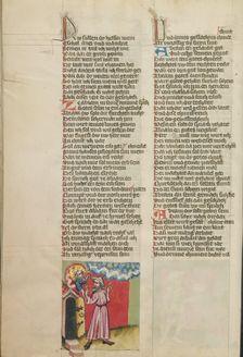 God's Covenant with Abraham; Weltchronik, about 1400-1410. Creator: Unknown