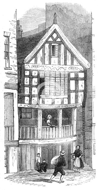"God's Providence House", Watergate-street, Chester, 1862. Creator: Unknown.
