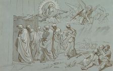 God Summons Noah and His Family into the Ark, 1827 (?). Creator: Joseph von Fuhrich