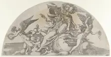 God Seated on the World, 1540-45. Creator: Antonio Fantuzzi