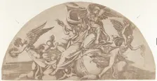 God Seated on the World, 1540-45. Creator: Antonio Fantuzzi