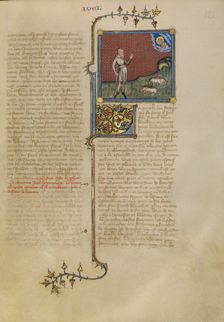God Speaking to Joel, about 1360-1370. Creator: Master of Jean de Mandeville