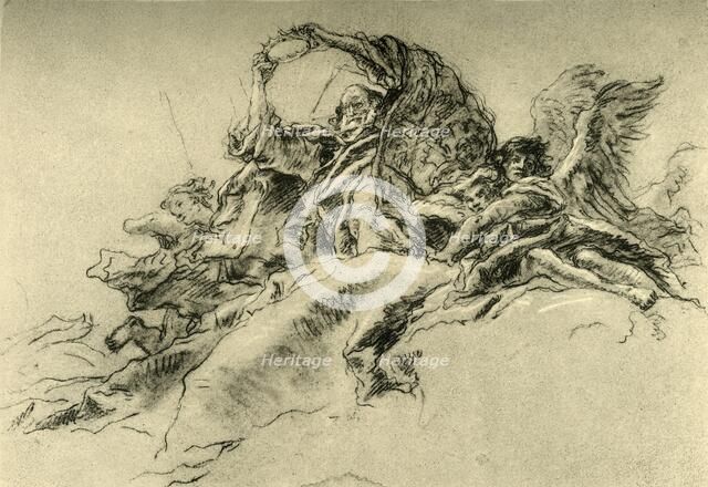 'God the Father and Angels', c1754, (1928). Artist: Giovanni Battista Tiepolo.