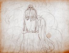 God the Father and Son, c1787-1818. Creator: William Blake