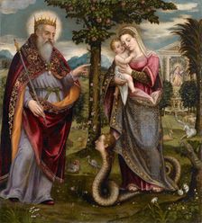 God the Father and the Virgin, c1560-1580. Creator: Mombello, Luca (1518/20-1588/96)