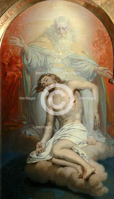 God the Father lamenting over the dead Christ'.  Creator: Borovikovsky, Vladimir Lukich (1757-1825).