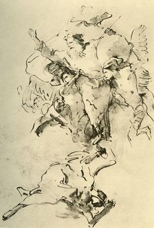 God the Father surrounded by Angels 1758-1759, (1928). Artist: Giovanni Battista Tiepolo