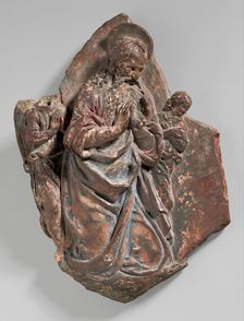 God the Father with Two Angels, c1489. Creator: Benedetto da Maiano
