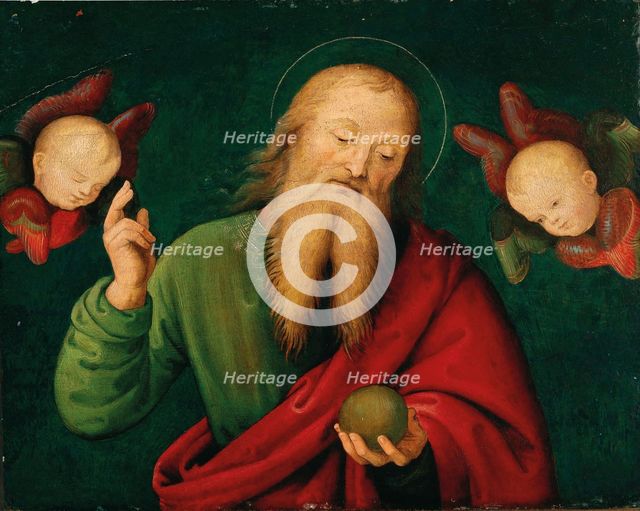 God the Father with angels, c. 1510. Creator: Giannicola di Paolo (c. 1478-1544).