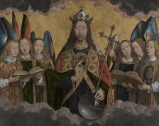 God the Father with Singing Angels, 1483-1494. Creator: Hans Memling