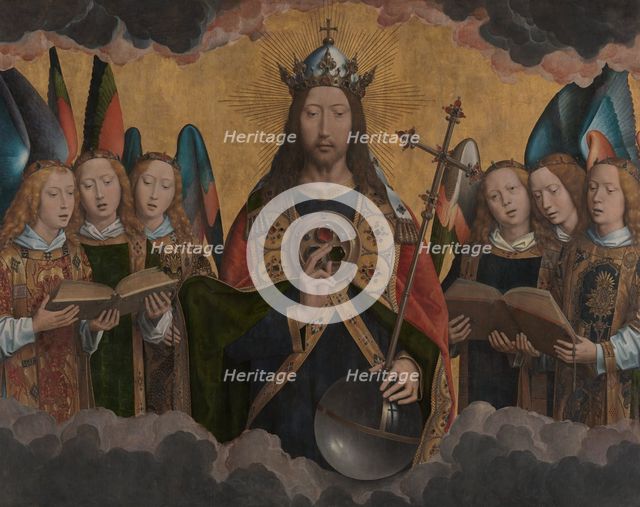 God the Father with Singing Angels, 1483-1494. Creator: Hans Memling.