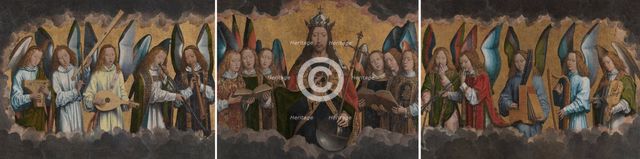 God the Father with Singing and Music-Making Angels, 1483-1494. Creator: Hans Memling.