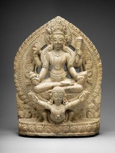 God Vishnu Riding His Mount, Garuda, 16th/17th century. Creator: Unknown